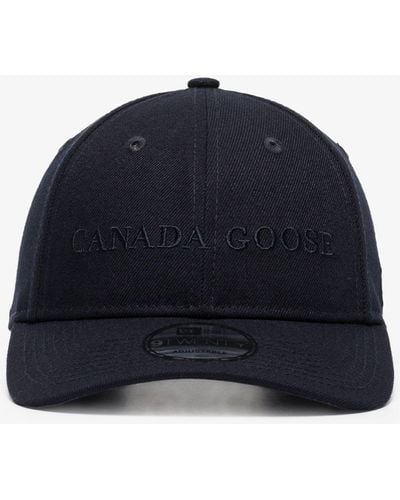Canada Goose Logo-embroidered Cotton Baseball Cap - Men's - Cotton - Blue