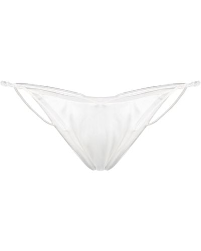 Isa Boulder Braided Bikini Bottoms - Women's - Nylon/polyamide/spandex/elastane - White
