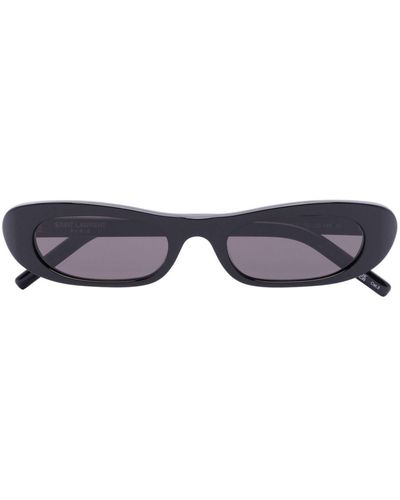 Saint Laurent Oval Frame Sunglasses - Blue