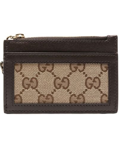 Gucci Luce GG-canvas Card Holder - Brown