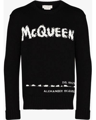 Alexander McQueen Jumpers - Black