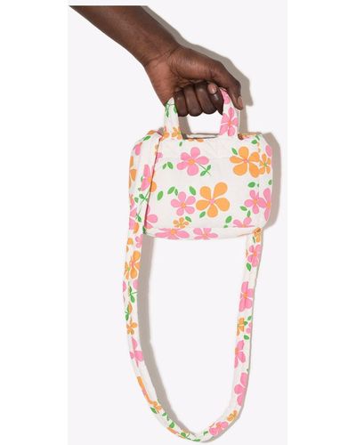 ERL White Mini Floral Print Cross Body Bag