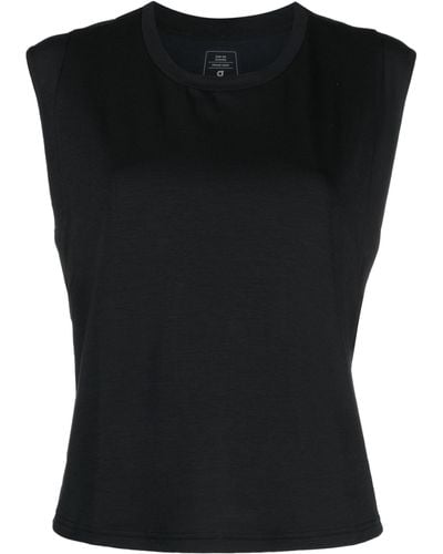 On Shoes Focus Crop Jersey Training Top - Black