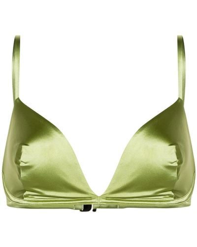 Form and Fold The Triangle Bikini Top - Green