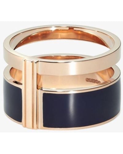 Repossi 18k Rose Gold Berbere Chromatic Ring - Women's - Diamond/18kt Rose Gold/enamel - Pink