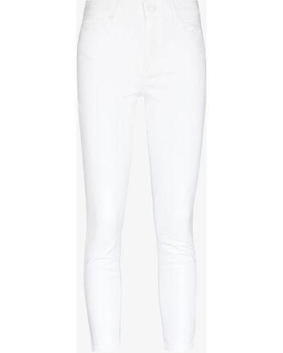 PAIGE Hoxton Cropped Skinny Jeans - Women's - Cotton/elastane - White