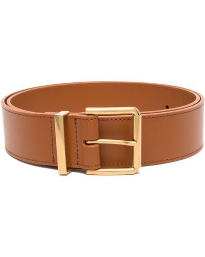 Chloé Rebeca Leather Belt - Brown