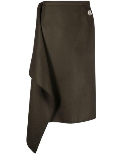 Moncler Wool Wrap Skirt - Women's - Cashmere/virgin Wool - Green