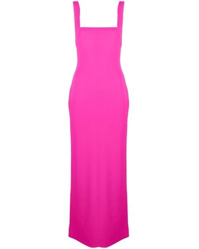 Solace London Joni Square Neck Sleeveless Maxi Dress - Pink