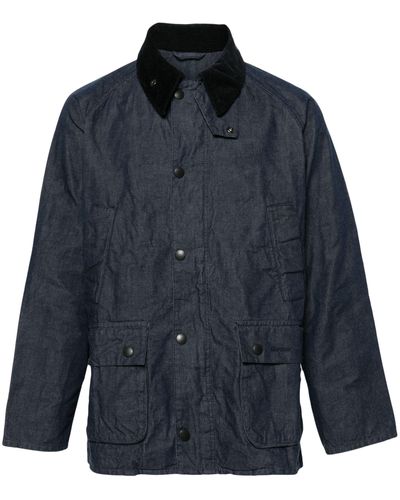 Barbour Os Bedale Wax Jacket - Blue