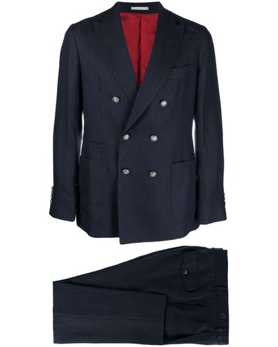 Brunello Cucinelli Double Breasted Suit - Blue