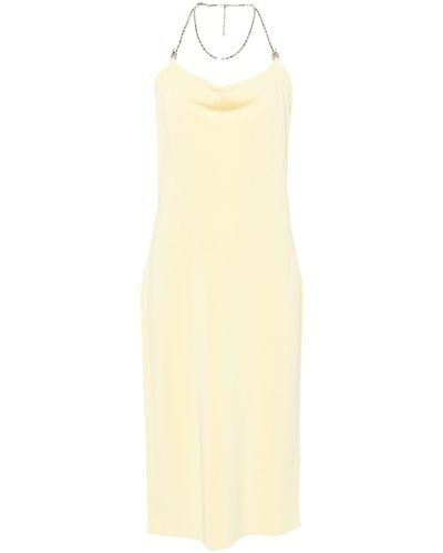 Bottega Veneta Chain Draped Midi Dress - White