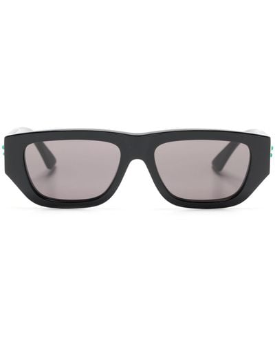 Bottega Veneta Bolt Rectangle-frame Sunglasses - Grey
