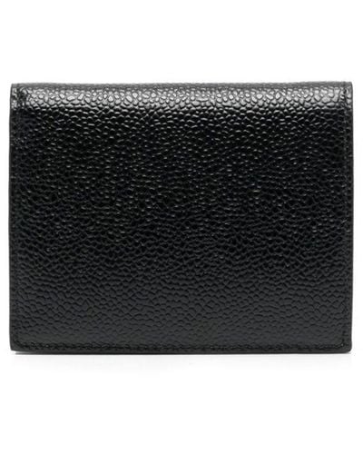 Thom Browne Pebbled Billfold Wallet - Black