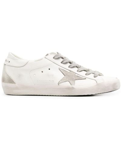 Golden Goose Super-star Low-top Leather Trainers - White
