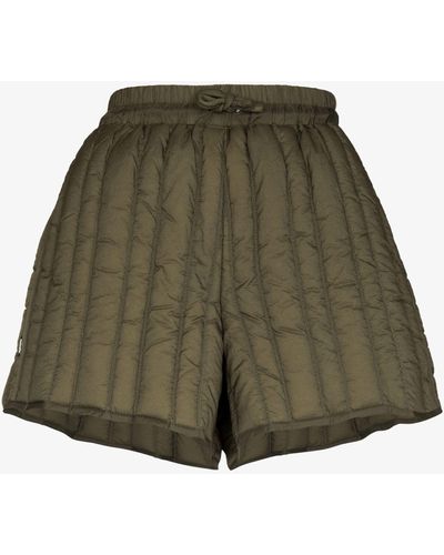 Holzweiler Musan Quilted Shorts - Women's - Duck Feathers/recycled Nylon - Green