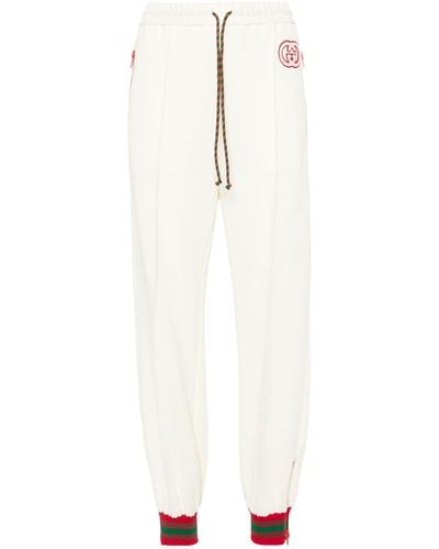 Gucci Interlocking G-patch Track Trousers - White