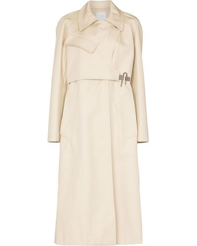 Givenchy Neutral U-buckle Cotton Trench Coat - Natural