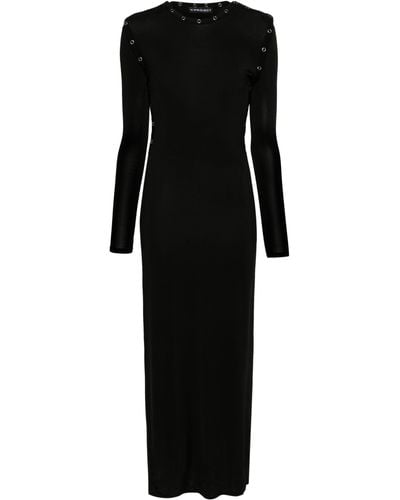 Y. Project Long Dress With Removable Sleeves - Black