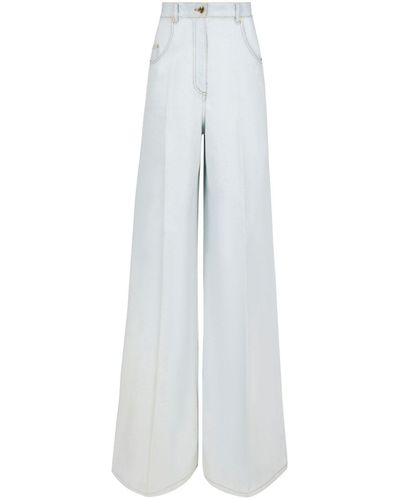 Nina Ricci High-rise Flared Jeans - Women's - Cotton - White