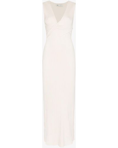 Sir. The Label Neutral Enes Ribbed Knit Maxi Dress - Women's - Cotton - White