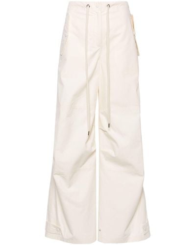 Moncler Ripstop Cotton Cargo Trousers - Natural