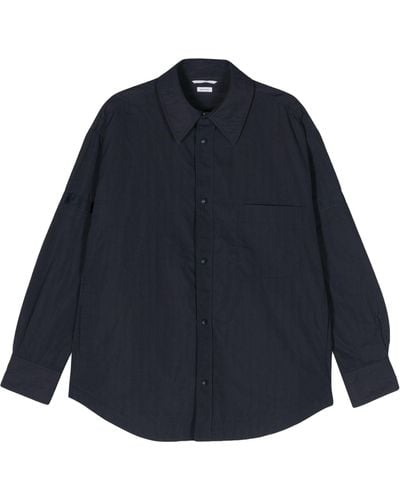 Thom Browne Ripstop Shirt Jacket - Men's - Polyamide/cupro/polyurethane - Blue