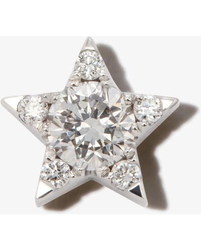 Maria Tash 18k White Gold Star Diamond Earring - Women's - Diamond/18kt White Gold - Metallic