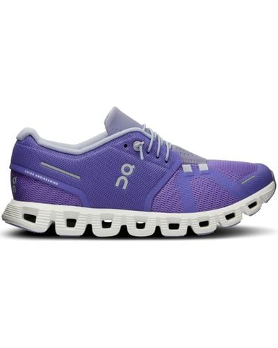 On Shoes Cloud 5 Mesh Sneakers - Women's - Recycled Rubber/fabric/rubber - Purple