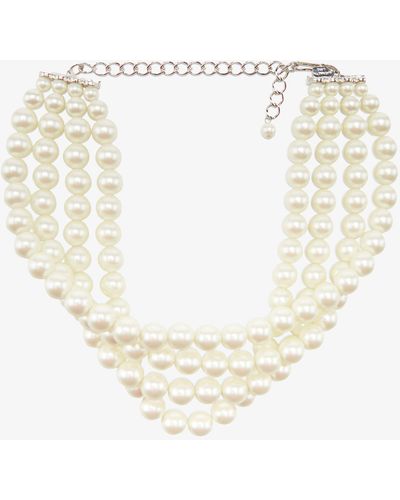 Kenneth Jay Lane Faux Pearl Necklace - White