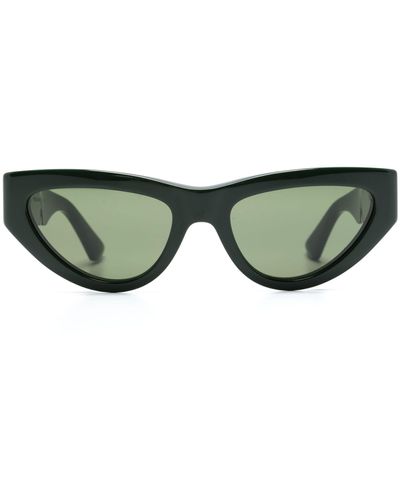 Bottega Veneta Angle Cat-eye Sunglasses - Women's - Acetate - Green