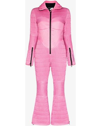 Khrisjoy Smocked Ski Suit - Pink
