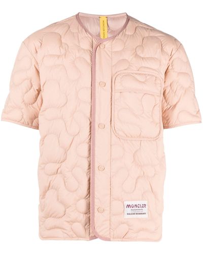 Moncler Genius X Salehe Bembury Quilted Shirt Jacket - Unisex - Polyamide/polyester/feather Down - Pink
