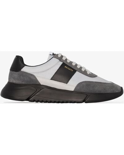 Axel Arigato Genesis Vintage Runner Sneakers - Men's - Leather/rubber/fabric - Gray