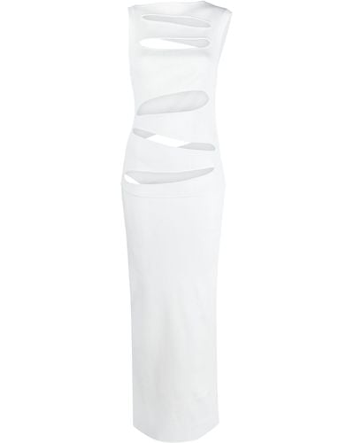 Christopher Esber Slash Knit Maxi Dress - White