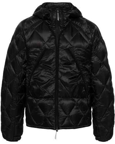 Roa Hooded Quilted Jacket - Black