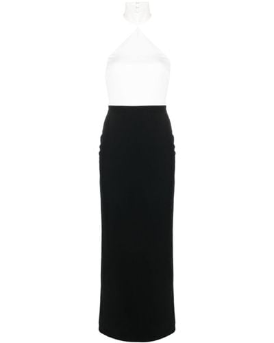 Solace London Blanca Halterneck Maxi Dress - Black