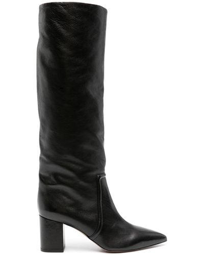 Paris Texas Anja 70 Leather Boots - Black