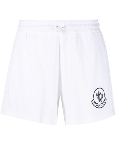 Moncler Drawstring Cotton Shorts - White