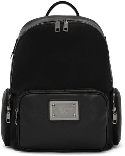 Dolce & Gabbana Leather Backpack - Black