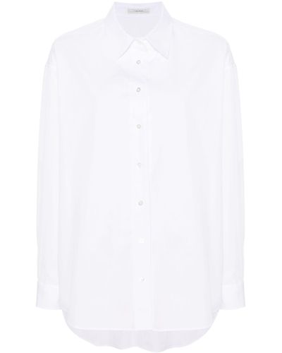 The Row Sisilia Cotton Shirt - Women's - Shell/cotton - White