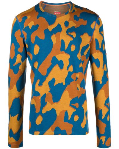 Icebreaker Orange 260 Vertex Thermal T-shirt - Men's - Wool - Blue