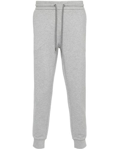 Moncler Tapered Cotton Track Trousers - Men's - Cotton - Grey