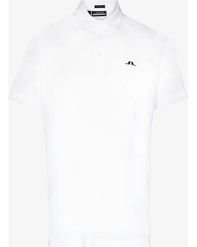 J.Lindeberg Peat Logo Polo Shirt - Men's - Polyester - White