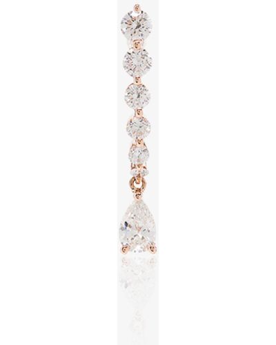 Anita Ko 18k Small Rope Diamond Drop Earring - White