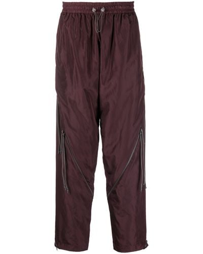Saul Nash Red Drawstring Track Trousers