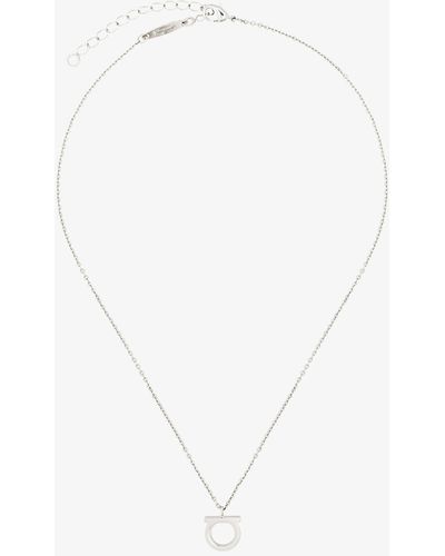 Ferragamo Gancini Pendant Necklace - Metallic