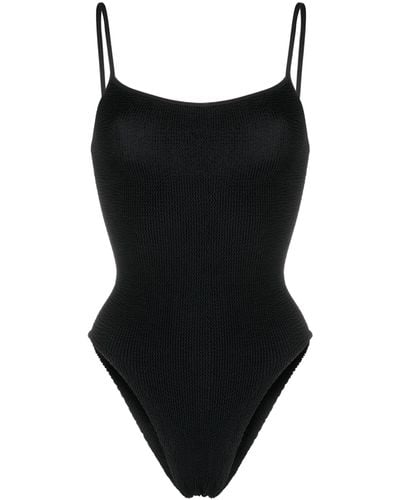 Hunza G Pamela Crinkle Swimsuit - Black