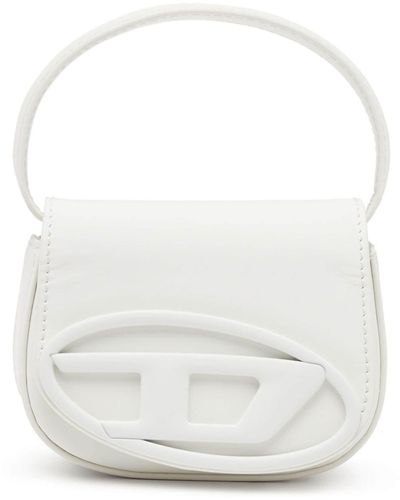 DIESEL 1dr Mini Leather Tote Bag - White