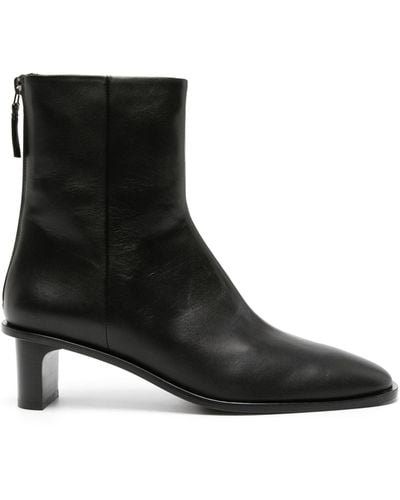A.Emery Soma Leather Ankle Boots - Black